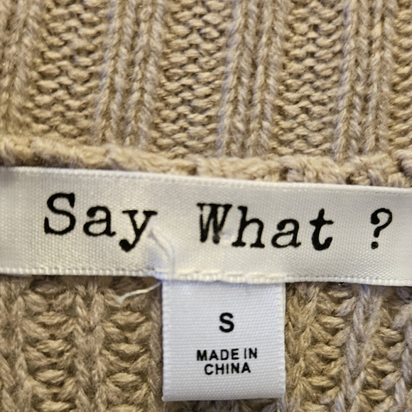 Say What? Cold Shoulder Sweater - Picture 4 of 5